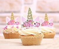 Algopix Similar Product 14 - XOXOKristen 18 pcs Gold Glitter Unicorn