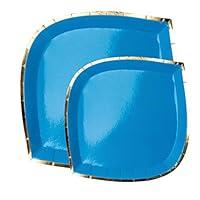 Algopix Similar Product 12 - Posh Dessert Plates, Blue My Mind