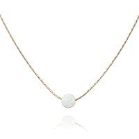 Algopix Similar Product 14 - Tooliks  White Opal Ball on Rose Gold