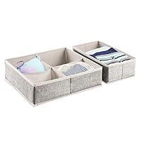 Algopix Similar Product 10 - mDesign Soft Fabric Dresser Drawer and
