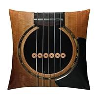Algopix Similar Product 1 - MMAFUL Acoustic Guitar Throw Pillow
