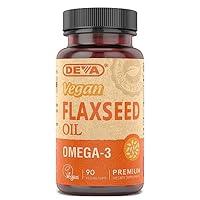 Algopix Similar Product 17 - DEVA Vegan Flaxseed Oil - 90 Vcaps