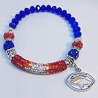 Algopix Similar Product 20 - Handmade Broncos Charm Crystal Stretch