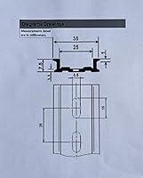 Algopix Similar Product 6 - ICI TG 2 Pieces DIN Rail Slotted