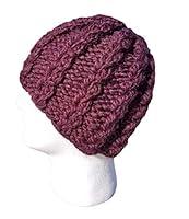 Algopix Similar Product 10 - Chunky Skully Beanie Hat Hand Knit
