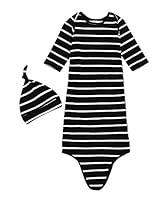 Algopix Similar Product 17 - COLOOM Infant Baby Gown Newborn Knotted