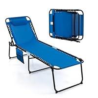 Algopix Similar Product 3 - Tangkula Beach Lounge Chair for