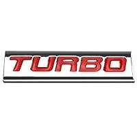 Algopix Similar Product 15 - Red LetterTurbo Logo Metal Decal
