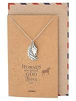 Algopix Similar Product 13 - quan jewelry Horse Necklace Gifts for