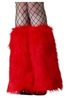 Algopix Similar Product 13 - Adult Red Furry Boot Covers Standard