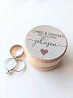 Algopix Similar Product 15 - Personalized Wedding Ring Box Ring
