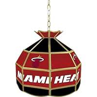 Algopix Similar Product 11 - NBA Miami Heat Tiffany Gameroom Lamp