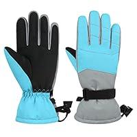 Algopix Similar Product 7 - Durio Kids Snow Gloves Waterproof