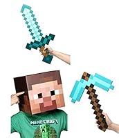 Algopix Similar Product 16 - Minecraft Steve Head Diamond Sword 