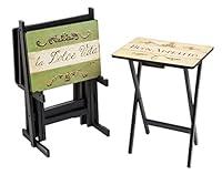 Algopix Similar Product 17 - Cape Craftsman TV Tray Set with Stand