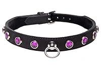 Algopix Similar Product 5 - Strict Leather Rhinestone Bdsm Collar