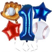 Algopix Similar Product 2 - Kwuz Baseball Balloons 1st Birthday