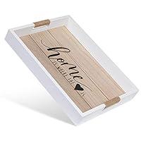 Algopix Similar Product 18 - Rustic Serving Tray with Cut Out