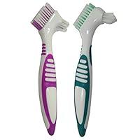 Algopix Similar Product 11 - 2Pack Denture Cleaning Brush Set