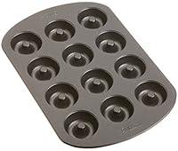 Algopix Similar Product 20 - Wilton Small Donut Pan 12-Cavity, Steel