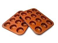 Algopix Similar Product 3 - Copper Colored Muffin Cupcake Pan by