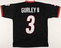 Algopix Similar Product 16 - Georgia Todd Gurley Signed Black Jersey