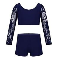 Algopix Similar Product 1 - YiZYiF Kids Girls Basic 2 Piece Active