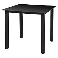Algopix Similar Product 5 - vidaXL Aluminum  Glass Patio Table 
