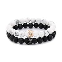 Algopix Similar Product 18 - POSHFEEL 8mm Natural Stone CZ Micro