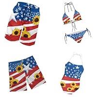 Algopix Similar Product 20 - POLERO Patriotic Swimsuits for Family