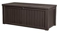 Algopix Similar Product 9 - Keter Rockwood Cushion Box, Brown, 570L