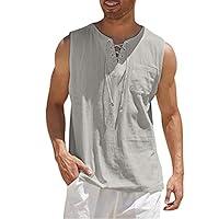 Algopix Similar Product 3 - Mens Tank Top Beach Loose Fit Mens