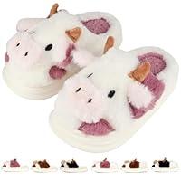 Algopix Similar Product 1 - zasqiz Kids Cow Slippers Toddler