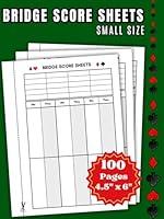 Algopix Similar Product 9 - Bridge Score Sheets  100 Small Pages