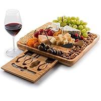 Algopix Similar Product 14 - Bamboo Cheese Board Set  Includes 4