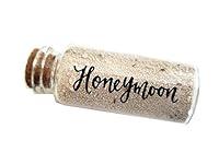 Algopix Similar Product 14 - Hand Lettered Honeymoon Sand Keepsake