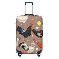 Algopix Similar Product 12 - Spandex Travel Luggage CoverRoosters