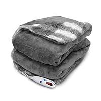 Algopix Similar Product 3 - Pure Warmth Velour Sherpa Electric