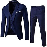 Algopix Similar Product 3 - Big Daoroka Mens 3Piece Slim Suit