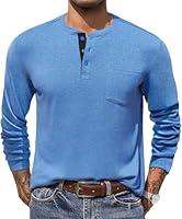 Algopix Similar Product 18 - COOFANDY Men Henley Shirt Long Sleeve