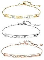 Algopix Similar Product 16 - Custom Name Bracelet Coordinate