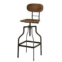 Algopix Similar Product 6 - Benzara Brown and Black Wooden Swivel