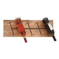 Algopix Similar Product 2 - Benzara Brown BM04641 Wooden Wine Rack