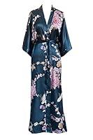 Algopix Similar Product 1 - OLDSHANGHAI Womens Satin Kimono Robe
