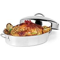 Algopix Similar Product 4 - OVENTE Oval Stainless Steel Roasting