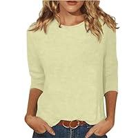 Algopix Similar Product 13 - Womens Fall Tops 34 Sleeve Shirts for