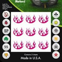 Algopix Similar Product 5 - JM Golf Dotz Pink Flames Tatoo Mark