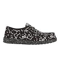 Algopix Similar Product 1 - Hey Dude Wally Skeletons Black Size 7