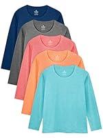 Algopix Similar Product 4 - Cooraby Dry Fit Girls Long Sleeve Shirt