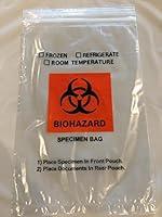 Algopix Similar Product 3 - Specimen BioHazard Plastic Bag  6 x 9